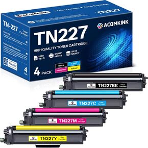TN227 TN-227BK/C/M/Y High Yield Toner Cartridge Replacement for Brother TN227 TN-227 HL-L3270CDW MFC-L3770CDW HL-L3290CDW MFC-L3750CDW HL-L3210CW Printer 4 Pack in Saudi Arabia