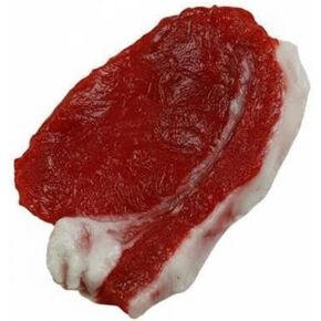 6 Pieces Artificial Meat Slice Prop Faux Raw Beef Cuts Realistic PVC Food Restaurant Window Display Photography Props Suitable for, 5 Pcs in Kuwait