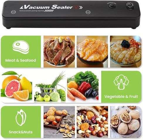 Food Vacuum Sealer Machine with 10-Pack 17x25cm Vacuum Bags in Kuwait