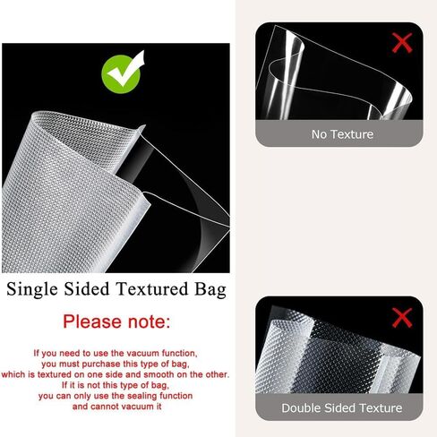 Food Vacuum Sealer Machine with 10-Pack 17x25cm Vacuum Bags in Kuwait