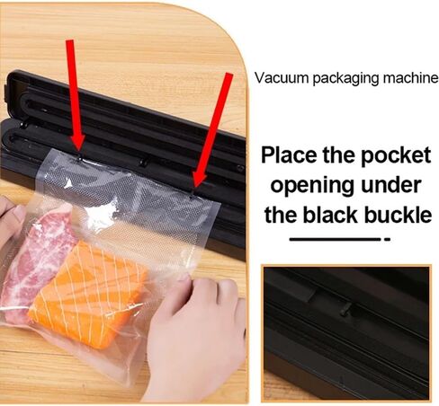 Food Vacuum Sealer Machine with 10-Pack 17x25cm Vacuum Bags in Kuwait