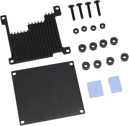 Aluminum Alloy Passive Cooling Development Board Protective Case for Orange Pi 3 WiFi/BT Signal Stable Connection Suitable for Tech Enthusiasts in Kuwait