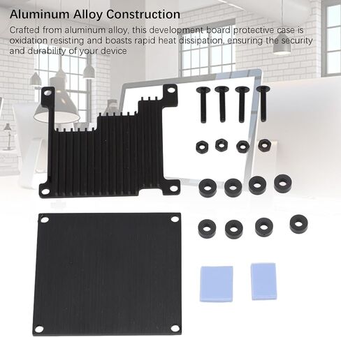 Aluminum Alloy Passive Cooling Development Board Protective Case for Orange Pi 3 WiFi/BT Signal Stable Connection Suitable for Tech Enthusiasts in Kuwait