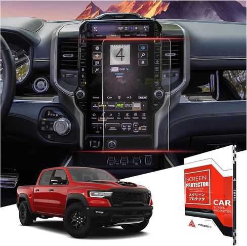 For Glossy Tempered Glass 2025 2026 Dodge Ram 1500 2500 3500 14.4 Inch Touchscreen Screen Protector - Ram 1500 2500 3500 (Uconnect Laramie/Rebel/Limited/Limited Longhorn/Tungsten Uconnect 5) in Saudi Arabia