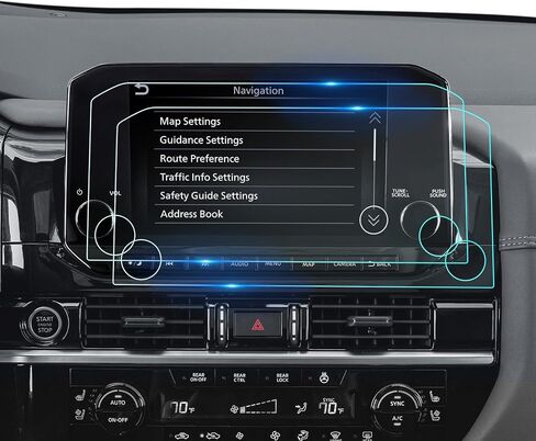 (2PCS) 2022-2025 Pathfinder Screen Protector For Nissan Pathfinder (SL/Platinum) 9Inch Touchscreen, 2025 Pathfinder Accessories HD Transparent Infortainment Nano Film NO Fingerprint&Scratches [Not for Pathfinder 8Inch] in Kuwait