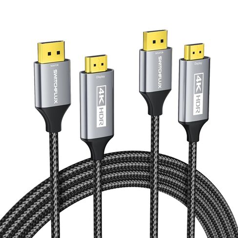 Active 4K@60Hz 2K@120Hz DisplayPort to HDMI Cable 6FT in Saudi Arabia