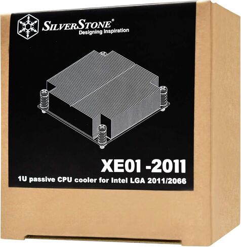 SilverStone Technology 1U Passive Cooling 26mm Tall Copper Server CPU Cooler LGA 2011/2066 SST-XE01-2011 Cooling SST-XE01-2011 in Kuwait