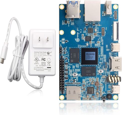 Orange Pi 5 4GB/8GB/16GB LPDDR4/4X Rockchip RK3588S 8-Core 64 Bit Single Board Computer, Development Board Run Orange Pi/Linux/Ubuntu/Debian/Android OS (4GB+Power Supply) in Saudi Arabia