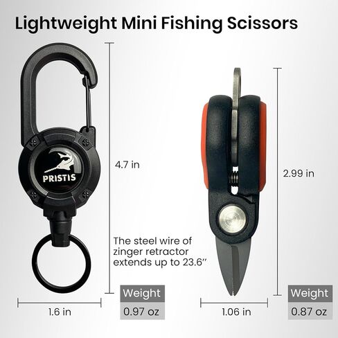 Pristis Fishing Line Cutter with Zinger Retractor, for Saltwater Freshwater in Kuwait