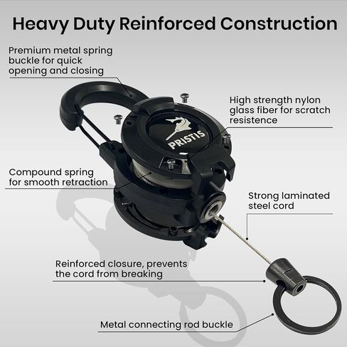 Pristis Fishing Line Cutter with Zinger Retractor, for Saltwater Freshwater in Kuwait