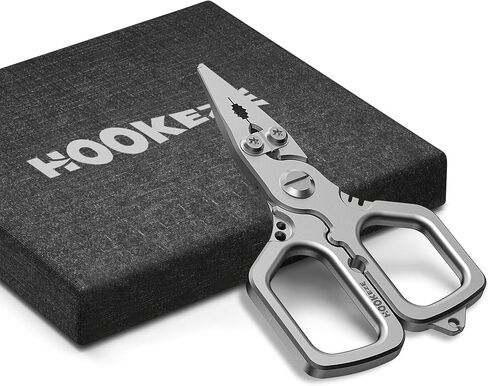 HOOK-EZE 420 Fishing Pliers, 4.1“ Multi-function Fishing Tool with Tungsten Cutters, Knot Tying Tool with Lanyard, Split Ring Hook Remover, Freshwater Fishing Tool Gift for Men in Kuwait