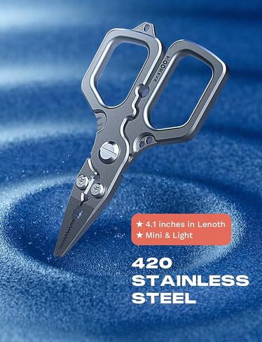 HOOK-EZE 420 Fishing Pliers, 4.1“ Multi-function Fishing Tool with Tungsten Cutters, Knot Tying Tool with Lanyard, Split Ring Hook Remover, Freshwater Fishing Tool Gift for Men in Kuwait