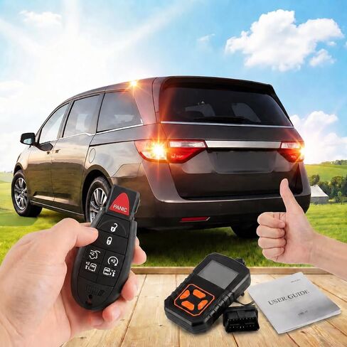 Simple DIY Remote Key Fob Replacement Fits for Dodge Grand Caravan 2008-2019, and for Chrysler Town & Country 2008-2016 - Includes Interchangeable 6 & 7-Button Keypads, FCC ID: IYZ-C01C / M3N5WY783X in Kuwait