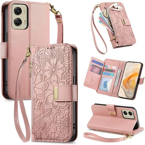 for Motorola Moto G Stylus 5G 2024 Phone Case Wallet, Black in Kuwait