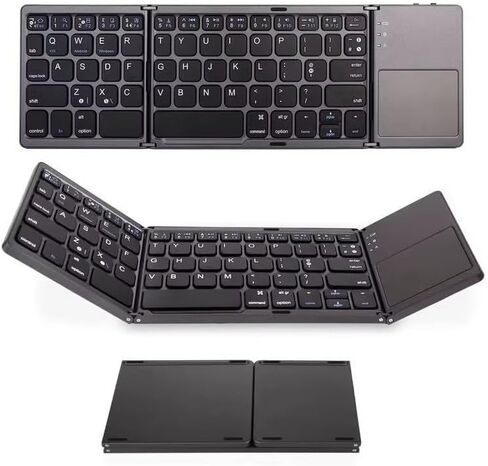 Generic case Compatible with Kyocera DuraForce Ultra 5G (E7110) (Color : Black Keyboard (Language English)) Mini Foldable Wireless Touchpad Keyboard (Language English) in Kuwait