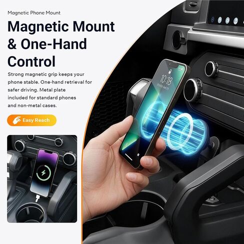 powoq 2/4 Door Magnetic Phone Mount Compatible with 2021-2026 Ford Bronco in Kuwait