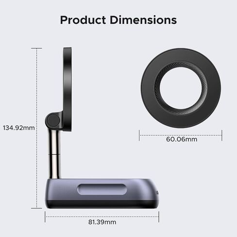 UGREEN Magnetic Phone Holder for Gym, Dual-Sided Magnets Mount in Kuwait