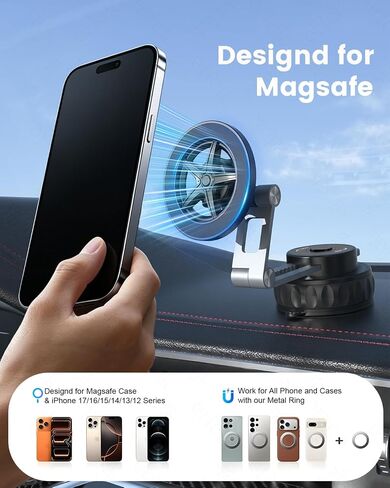 frani Magnetic Vacuum Car Phone Holder in Kuwait