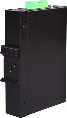 Antaira LNX-800A-T Industrial-Grade 8-Port Unmanaged Fast Ethernet Switch, DIN-Rail Mount, -40 to 75°C Operating Temperature, Redundant 12 to 48 VDC Power Input in Kuwait