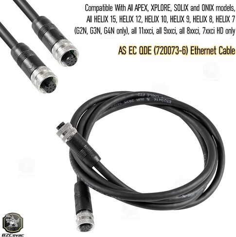 411850-1 AS ETH 5PGL 5-Port Ethernet Switch + 720073-6 AS EC 5E 5-Foot Ethernet Cable for Humminbird, Black in Kuwait