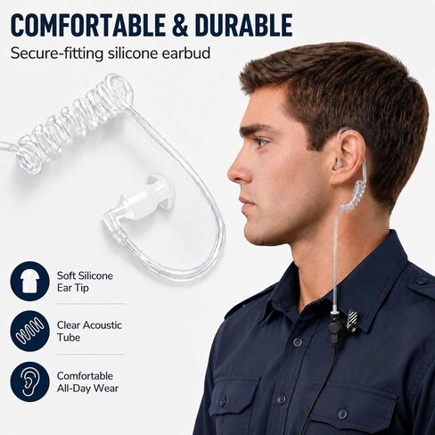 APX 6000 Acoustic Tube Earpiece with PTT Mic for Motorola Radios in Kuwait