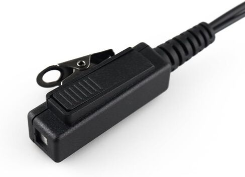 Covert Acoustic Tube Earpiece with Angled 3.5mm Connector for Hytera PNC380, PNC380S, PNC360S, PNC370SE, EHS24 - Walkie Talkie Headset with PTT Mic, Clear Sound, Discreet Design in Kuwait