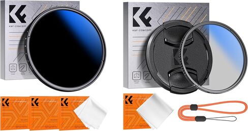 77mm Variable ND/CPL/Lens Cap Kits (3Pcs) Neutral Density ND2-2000(1-11 Stops) Polarizing Lens Filter with 18 Multi-Layer Coated for Camera Lens in Kuwait