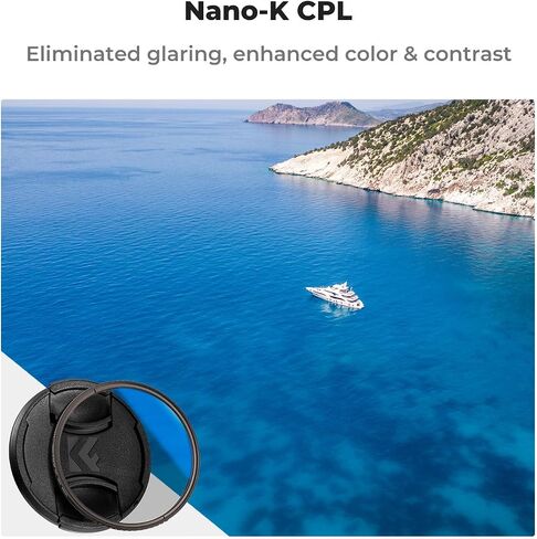 77mm Variable ND/CPL/Lens Cap Kits (3Pcs) Neutral Density ND2-2000(1-11 Stops) Polarizing Lens Filter with 18 Multi-Layer Coated for Camera Lens in Kuwait