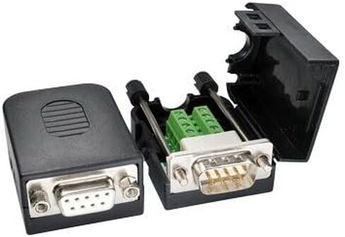 Male D-Sub DB9 to Screw Terminal Block Adapter Kit, solderless, 2X Pack, COM9 Male, Thumb Screw, EZSync901 in Saudi Arabia
