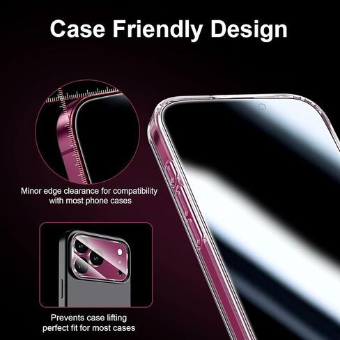 QHOHQ for 18 Pro Max Privacy Screen Protector, 9H+ Tempered Glass in Kuwait