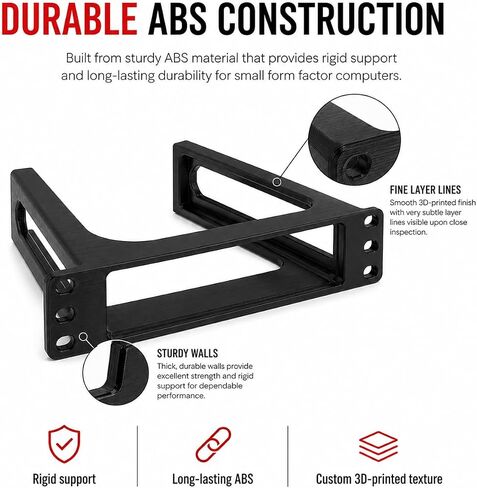 SplashNColor 10 Inch Rack Mount for Lenovo ThinkCentre M920q M720q Tiny Desktop – Secure Screw-in Bracket | Space-Saving Server Rack Organization | Mini PC Mounting Solution for IT in Saudi Arabia