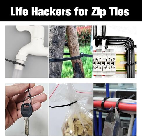 Cable Zip Ties,400 Pack Black Assorted Sizes 12+8+6+4 Inch,Multi-Purpose Self-Locking Nylon Cable Cord Management,Plastic Wire Ties for Home,Office,Garden,Workshop. By HAVE ME TD in Saudi Arabia