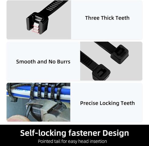 Cable Zip Ties,400 Pack Black Assorted Sizes 12+8+6+4 Inch,Multi-Purpose Self-Locking Nylon Cable Cord Management,Plastic Wire Ties for Home,Office,Garden,Workshop. By HAVE ME TD in Saudi Arabia