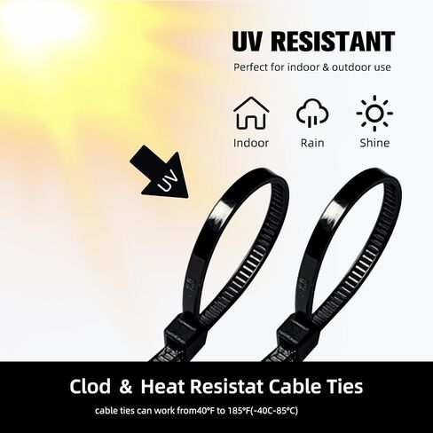Cable Zip Ties,400 Pack Black Assorted Sizes 12+8+6+4 Inch,Multi-Purpose Self-Locking Nylon Cable Cord Management,Plastic Wire Ties for Home,Office,Garden,Workshop. By HAVE ME TD in Saudi Arabia