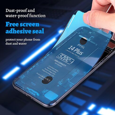 Battery for iPhone 14 Plus, 5200mAh Upgraded Higher Capacity 0 Cycle Battery Replacement for iPhone 14 Plus, Model A2632, A2885, A2886, A2887, A2896 with Complete Repair Tool Kit in Kuwait