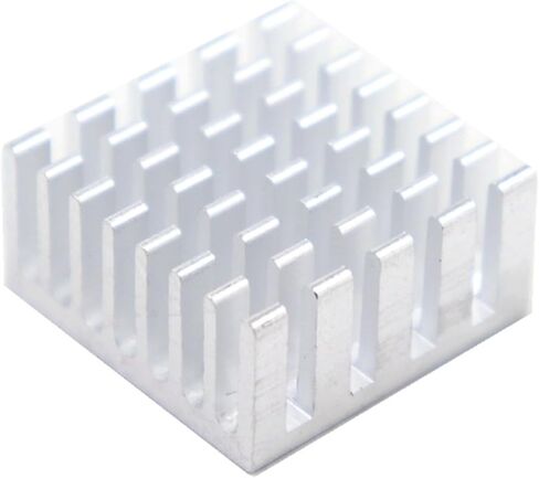 10pcs Silver 20 * 20 * 10mm CPU Cooler Pure Aluminum LED in Saudi Arabia