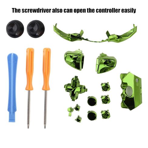 Replacement Buttons & Tools Kit for 360 Joystick, 360 Controller LT RT Buttons Screwdriver Set(Green) in Saudi Arabia