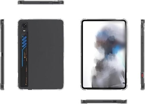 Transparent Protective Cover for RedMagic Astra 2 Gaming Tablet,Crystal Clear Dustproof Anti-Yellow Shockproof Full Edge Wrap Back Shell for RedMagic Astra 2 Gaming Equipment Accessories in Kuwait