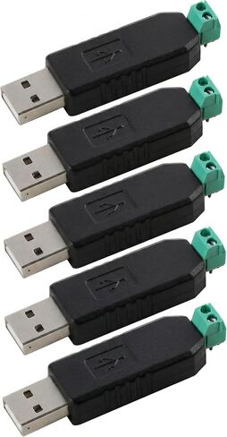 5pcs USB to RS485 Serial Converter Cable, CH340 Chip, USB 2.0, 300 to 921600 BPS in Saudi Arabia