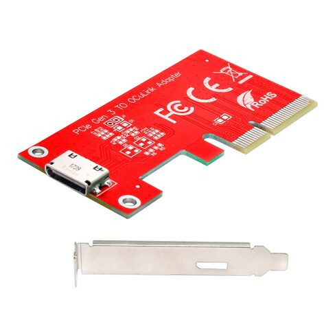 PCI-E 3.0 Express 4.0 x4 to Oculink External SFF-8612 SFF-8611 Host Adapter for PCIe SSD with Bracket in Saudi Arabia