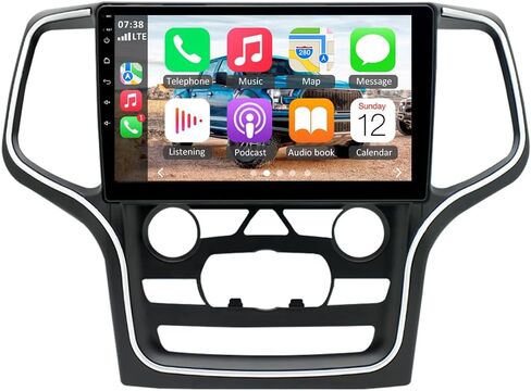 Double Din Car Stereo for Jeep Grand Cherokee 2014-2022 10 Inch Touch Screen Android 12 Car Audio Multimedia Receiver with CarPlay Android Auto GPS Radio Navigation Bluetooth Camera(2+32G) in Saudi Arabia