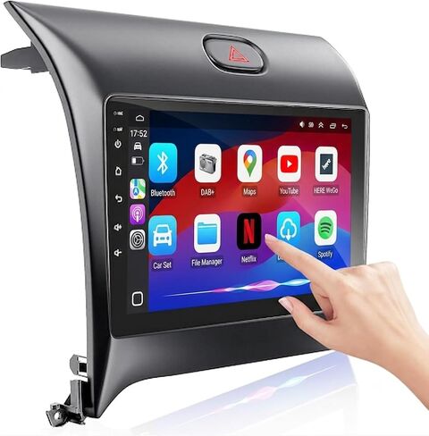 【4G+64GB】 Car Radio Stereo for Kia Forte K3 Cerato 2013-2018,Android 13 Carplay&Android Auto with 9 Inch IPS Touch Screen Radio Support Real-Time GPS/Bluetooth/Voice Control/WiFi/AHD Camera/SWC/FM in Saudi Arabia