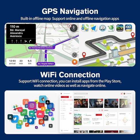 【4G+64GB】 Car Radio Stereo for Kia Forte K3 Cerato 2013-2018,Android 13 Carplay&Android Auto with 9 Inch IPS Touch Screen Radio Support Real-Time GPS/Bluetooth/Voice Control/WiFi/AHD Camera/SWC/FM in Saudi Arabia