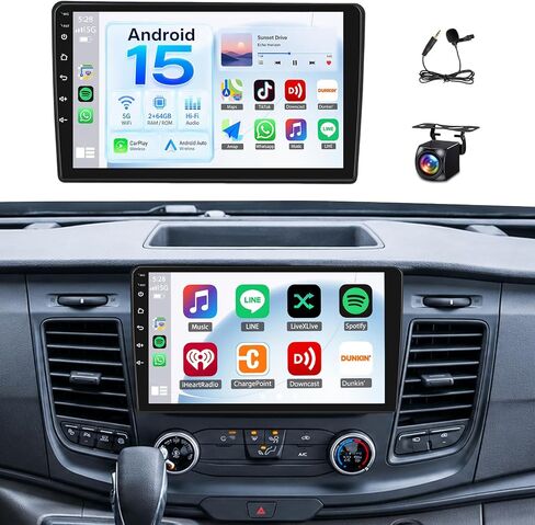 Car Stereo Radio for Ford Transit Custom 250 350 Cargo 2020-2024 in Saudi Arabia
