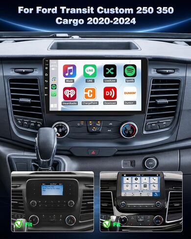 Car Stereo Radio for Ford Transit Custom 250 350 Cargo 2020-2024 in Saudi Arabia