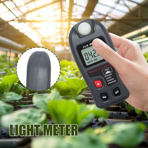 Light Meter Photography - Illuminance Meter, Digital Light Intensity Meter Lcd Display | Effortless Handheld Digital Light Meter Ambient Temperature Measurer with Practical Measuring Tool in Saudi Arabia