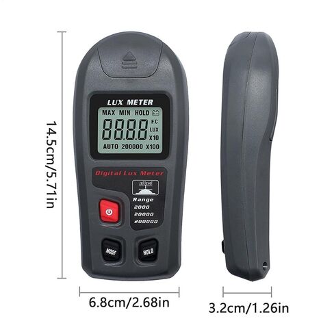 Light Meter Photography - Illuminance Meter, Digital Light Intensity Meter Lcd Display | Effortless Handheld Digital Light Meter Ambient Temperature Measurer with Practical Measuring Tool in Saudi Arabia