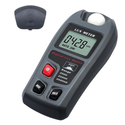 Light Meter Photography - Illuminance Meter, Digital Light Intensity Meter Lcd Display | Effortless Handheld Digital Light Meter Ambient Temperature Measurer with Practical Measuring Tool in Saudi Arabia