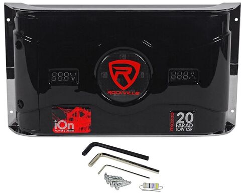 Rockville RXC2D 2 Farad Stiffening Power Capacitor with LED Digital Volt Meter in Saudi Arabia