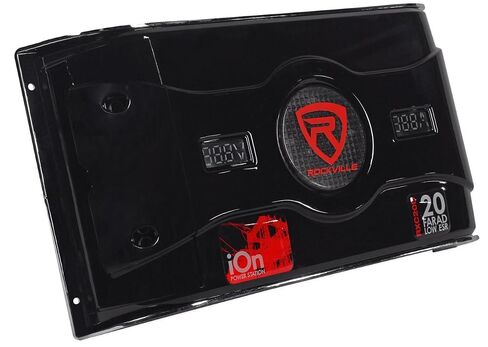 Rockville RXC2D 2 Farad Stiffening Power Capacitor with LED Digital Volt Meter in Saudi Arabia